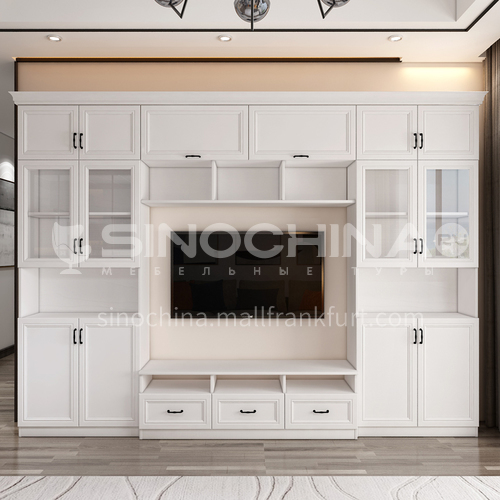 Modern style high density board blister PVC TV cabinet GF-111